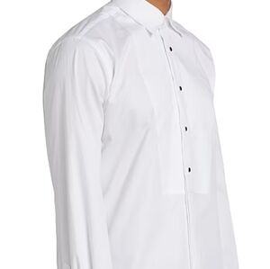 Saks Fifth Avenue White Tuxedo  Shirt 16